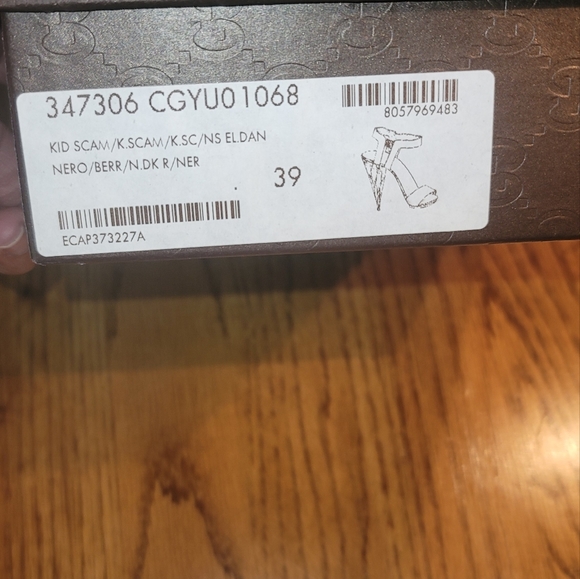 NWT Gucci Black Purple Orange Genuine Suede Leather Slingback Shoes Pumps Heels - Picture 10 of 13